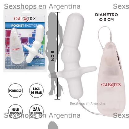 Dilatador anal con vibracion regulable